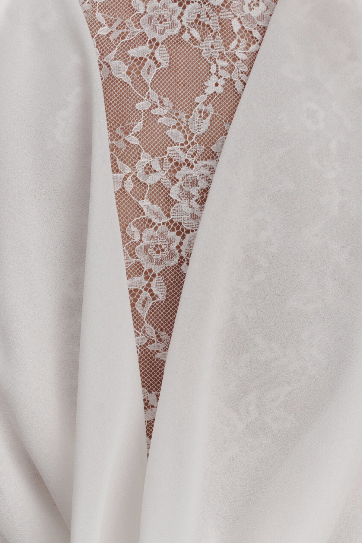 Darleen Lace Draped Satin Mini Dress