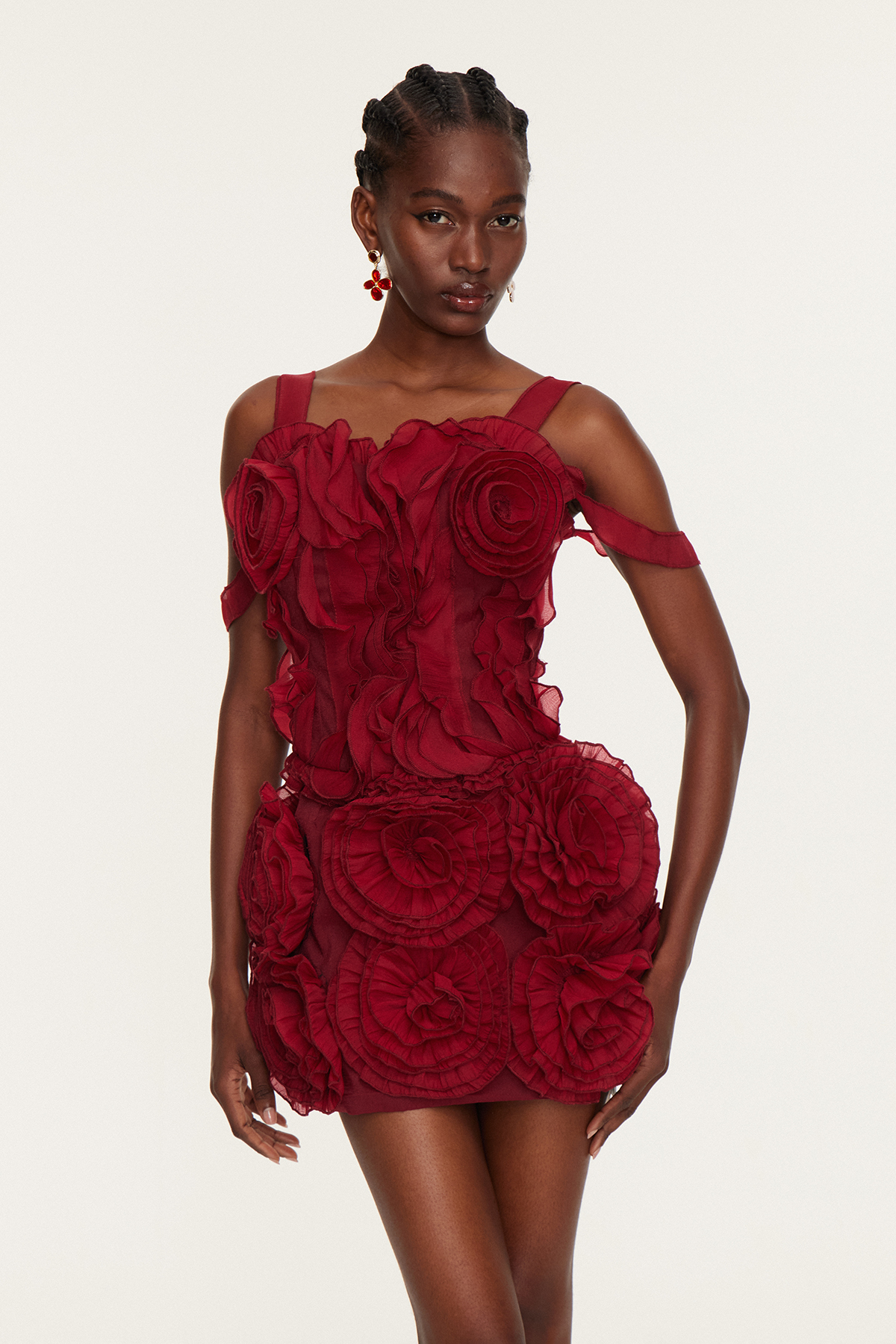 Darwin Flower Ruffle Skirt Set