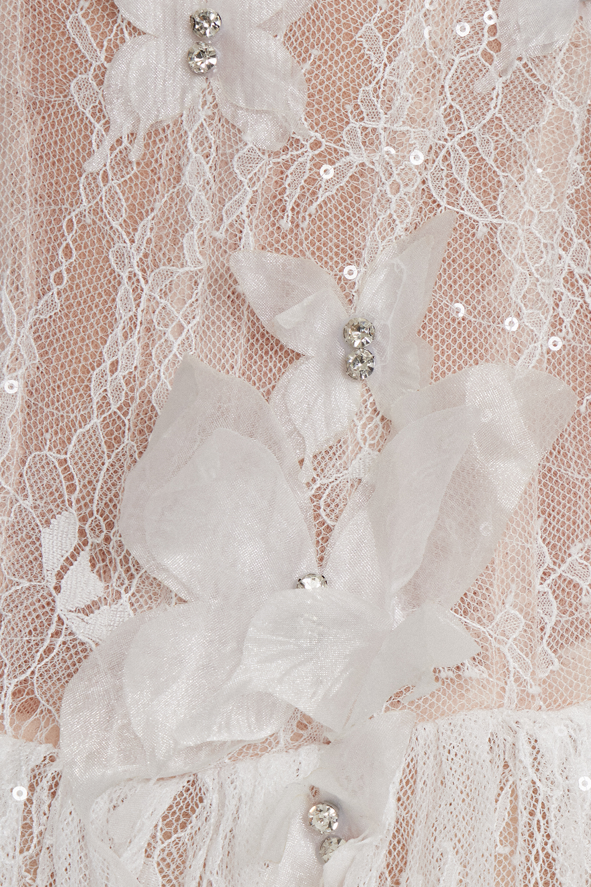 Dash Strapless Butterfly Lace Maxi Dress