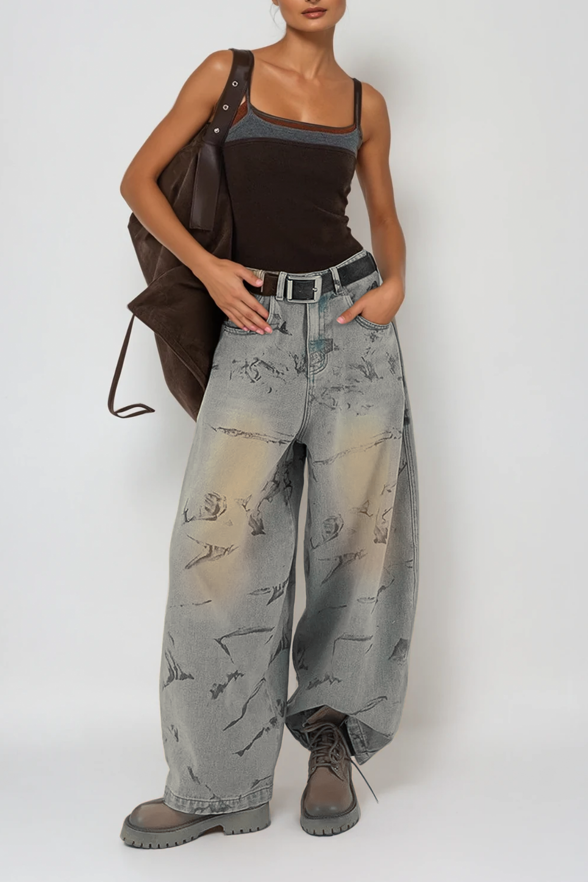 Dat Print Baggy Jeans