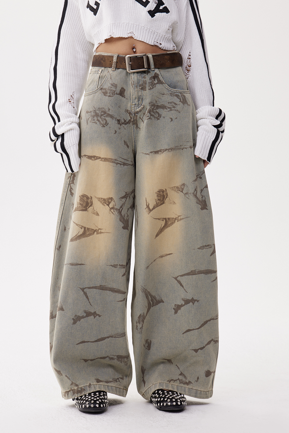 Dat Print Baggy Jeans