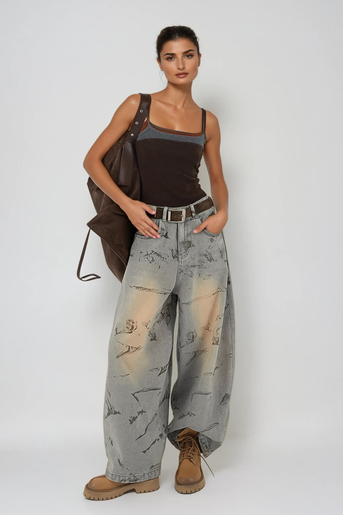 Dat Print Baggy Jeans