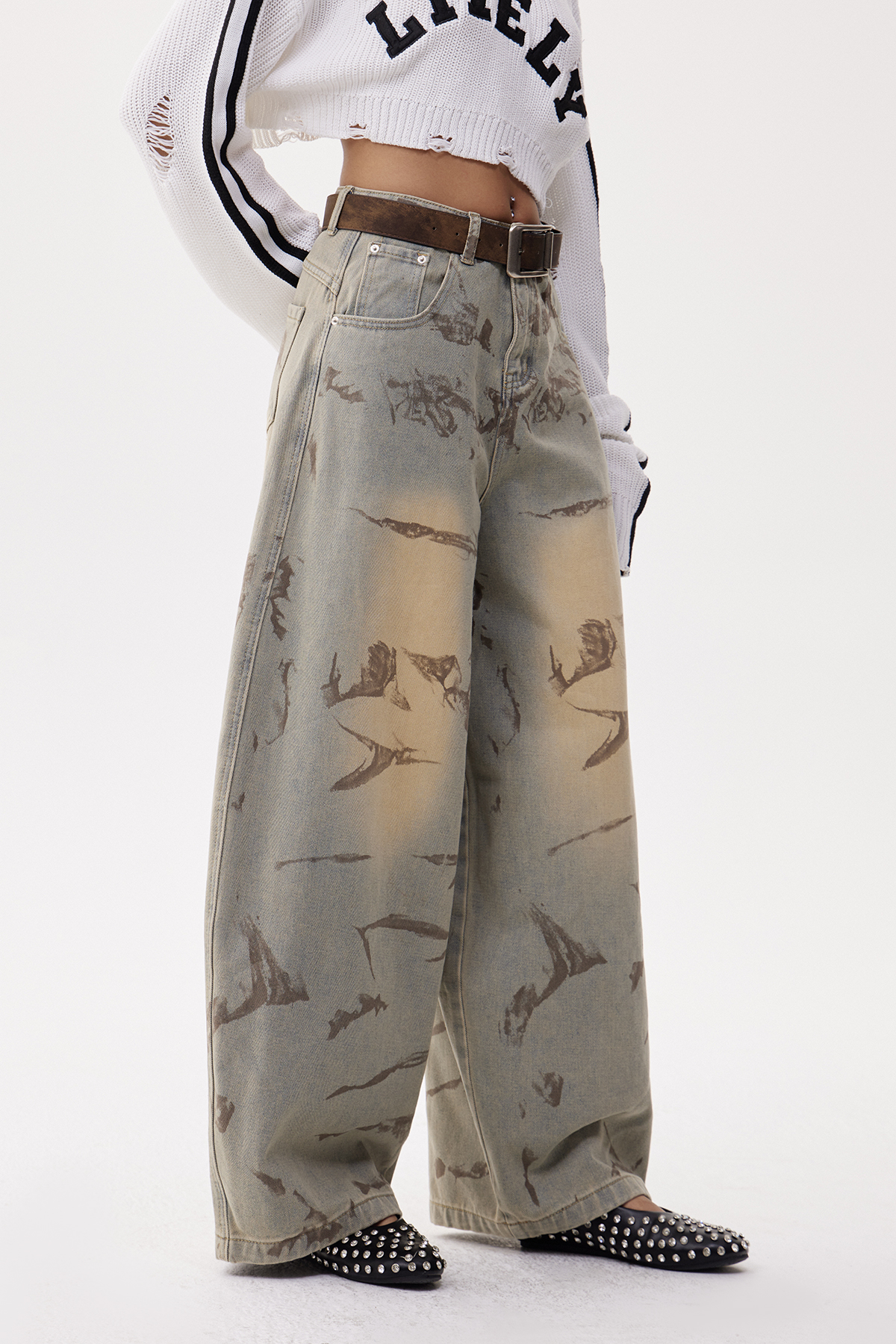 Dat Print Baggy Jeans