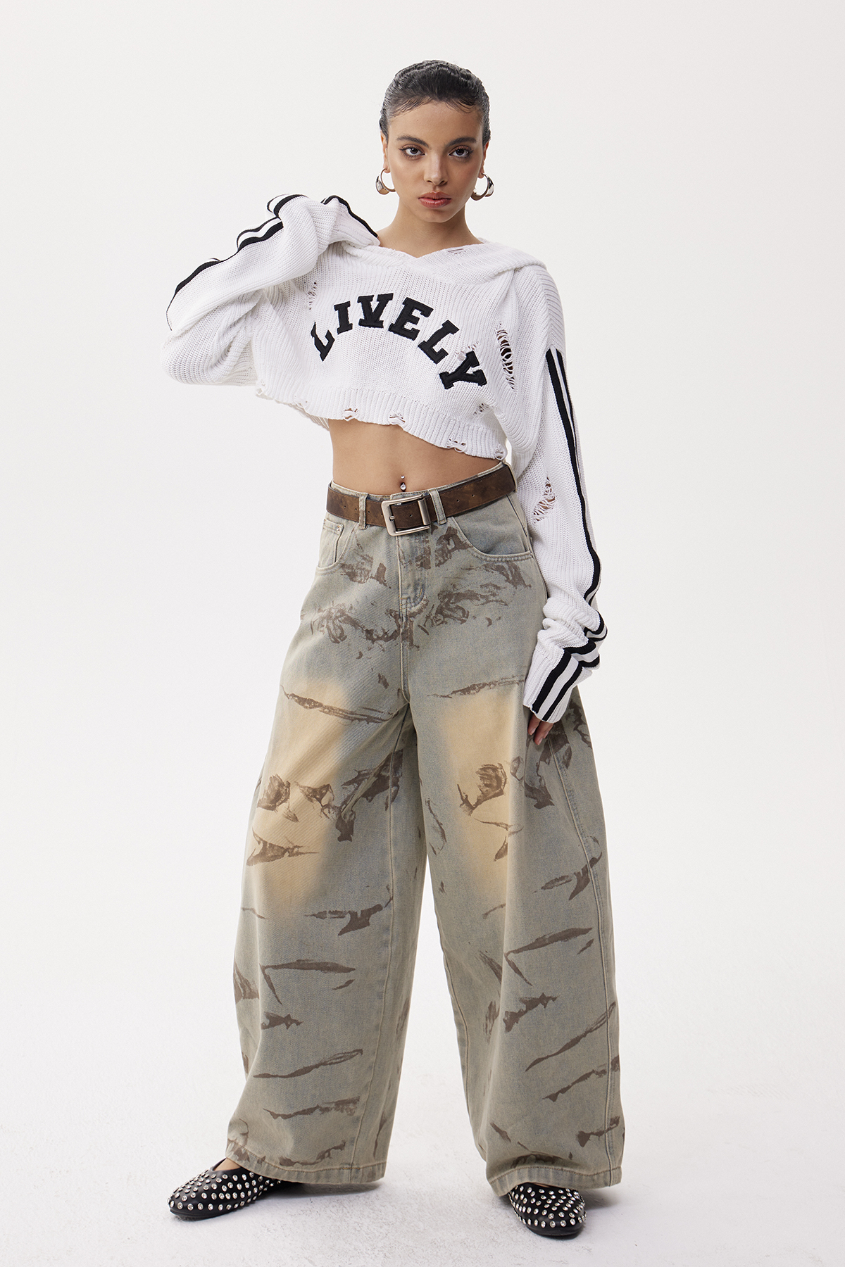 Dat Print Baggy Jeans