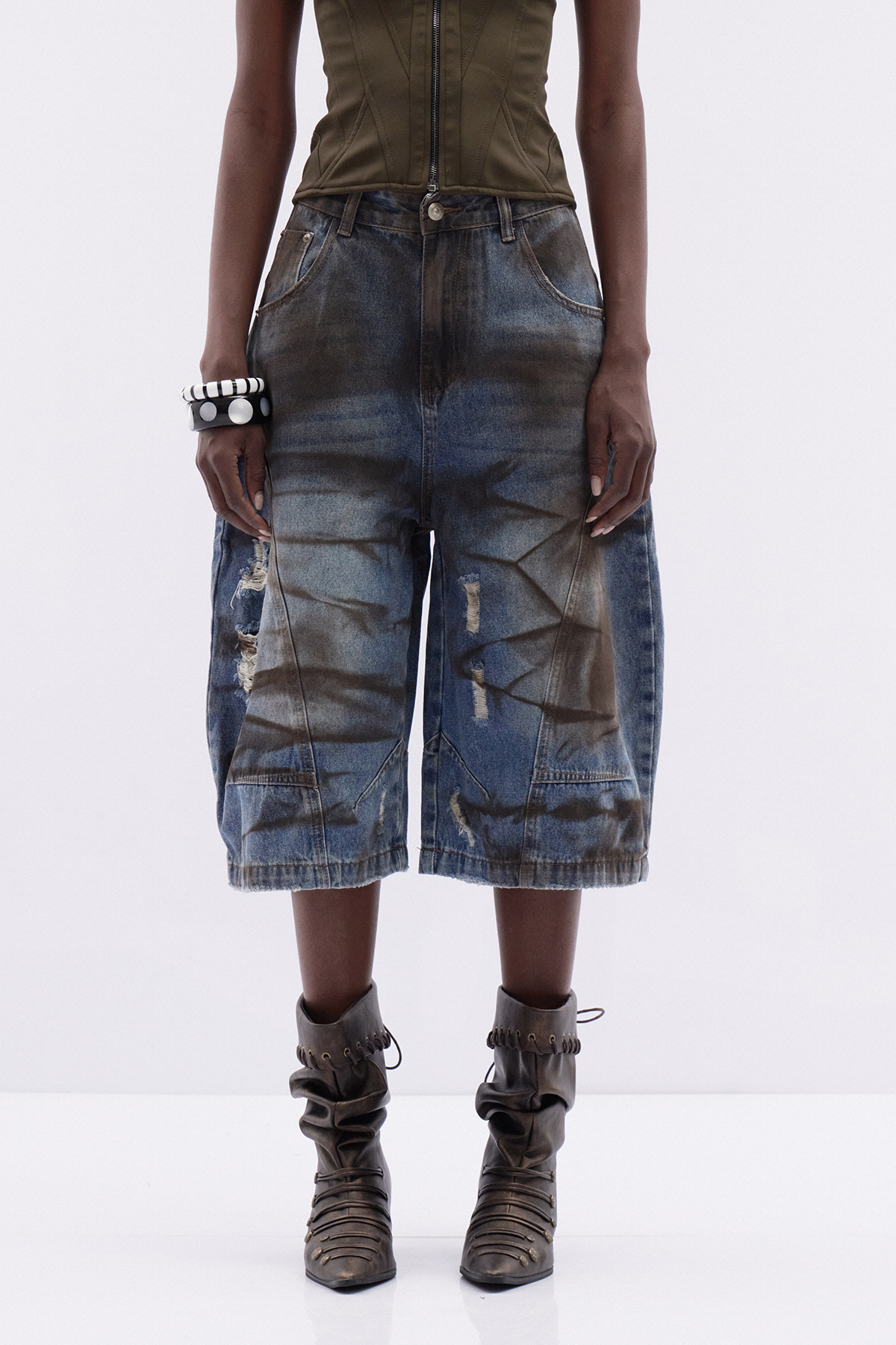 Dat Tie Dye Capri Jeans