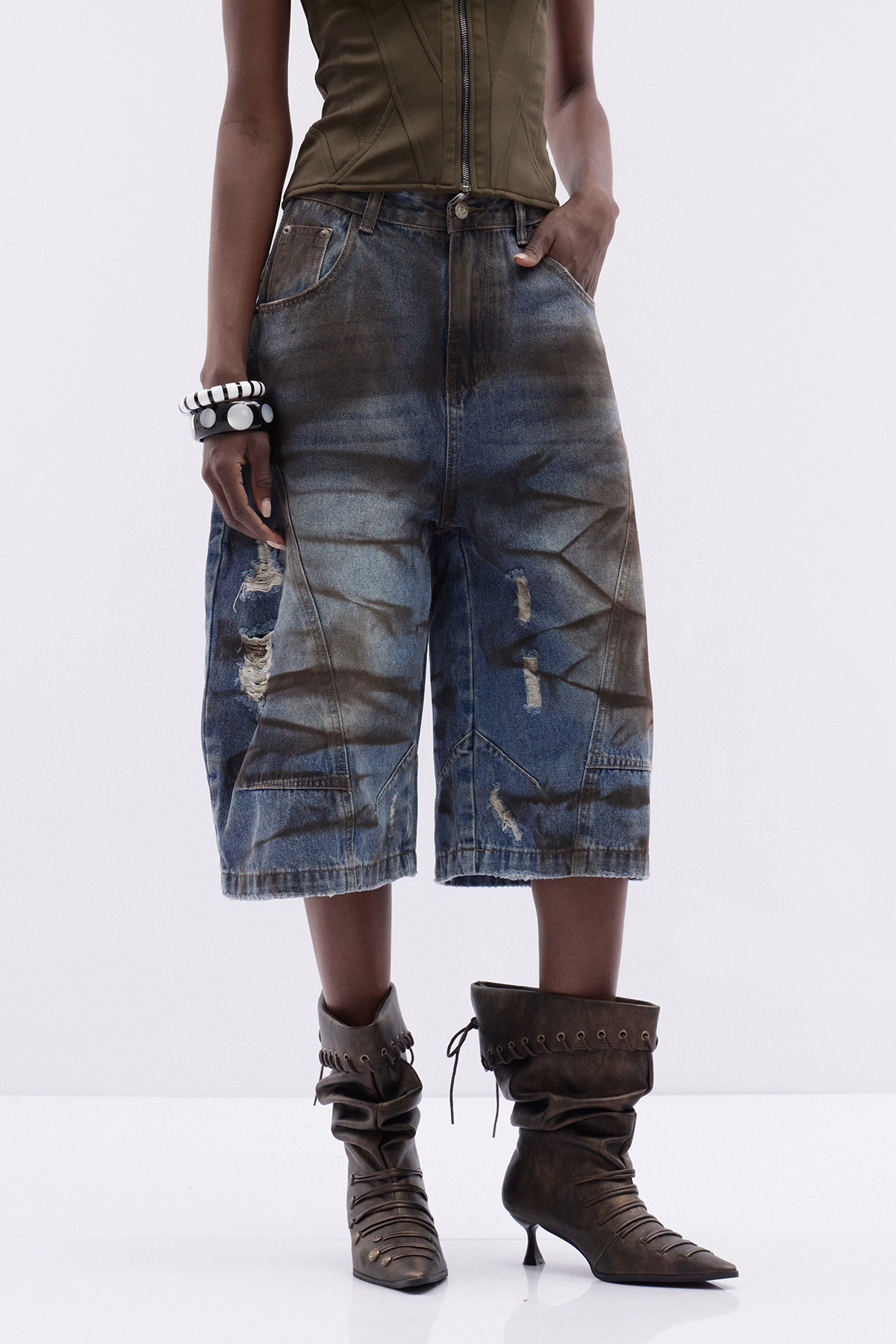 Dat Tie Dye Capri Jeans