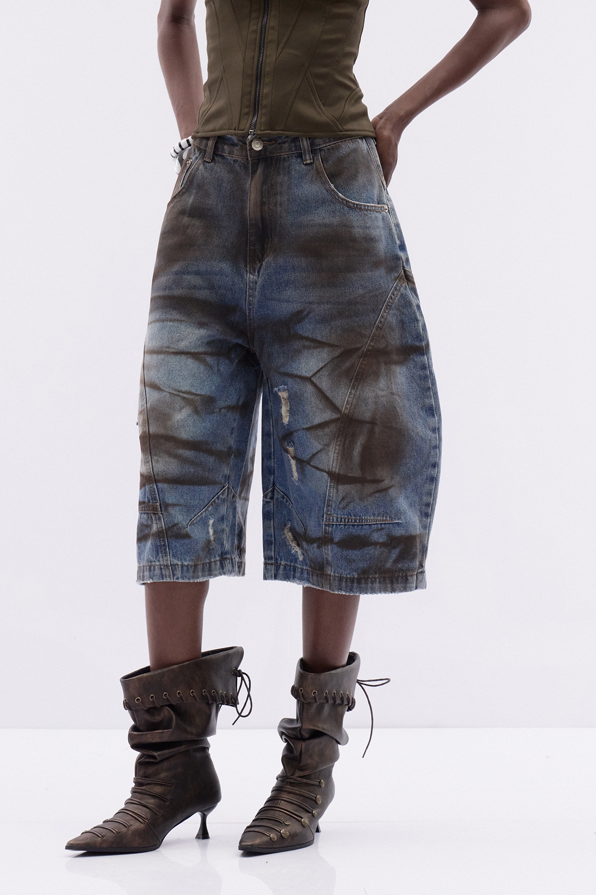 Dat Tie Dye Capri Jeans