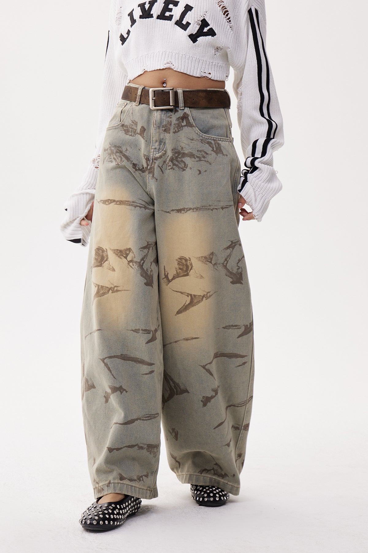 Dat Print Baggy Jeans