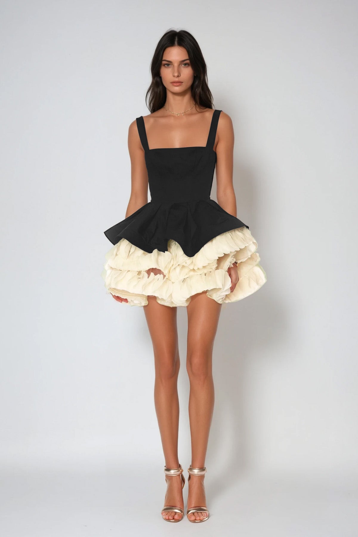 Davorka Sleeveless Puffy Mini Dress – Innovare Denim