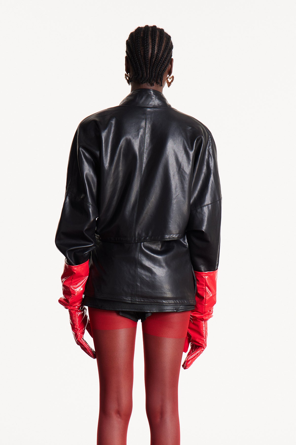 Davud Asymmetric Leather Jacket