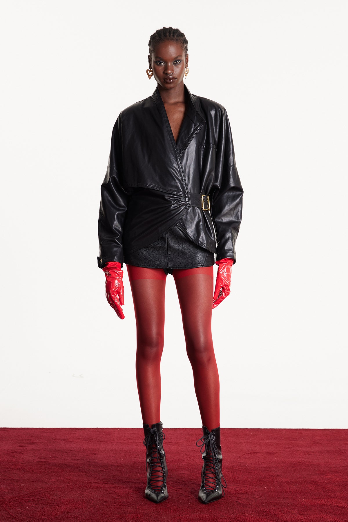 Davud Asymmetric Leather Jacket