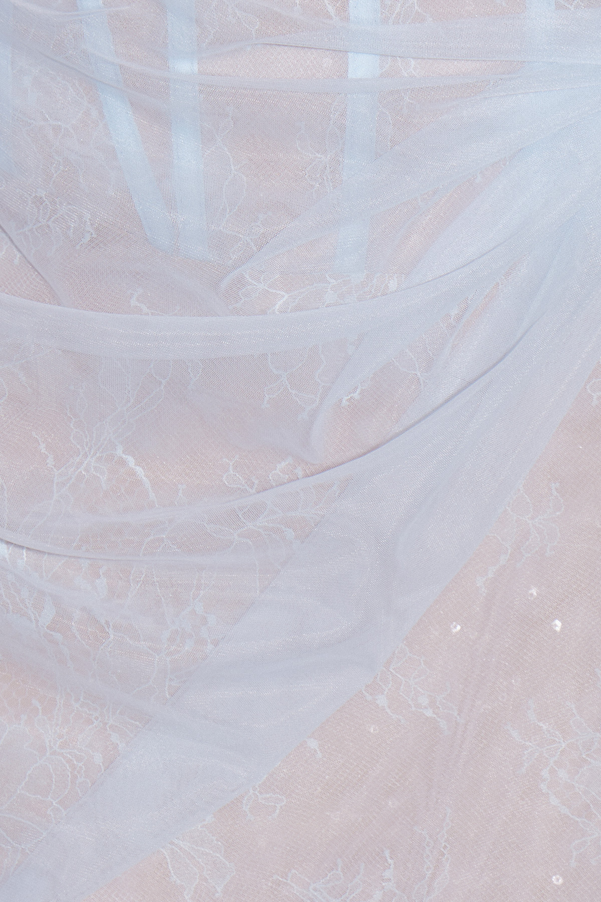 Dechen One Shoulder Corset Mesh Maxi Dress In Blue