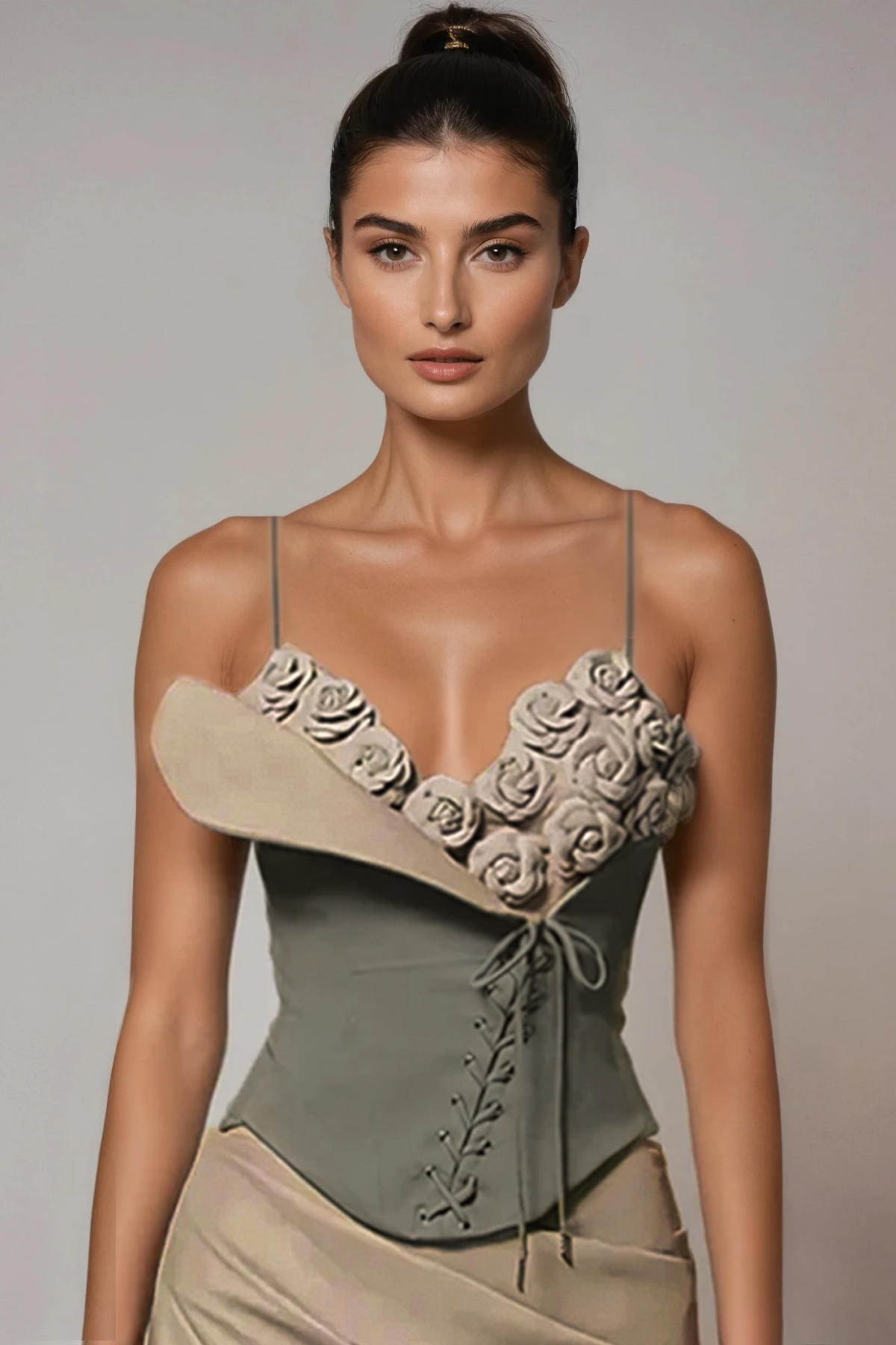 Deidre Flower Bodycon Skirt Set