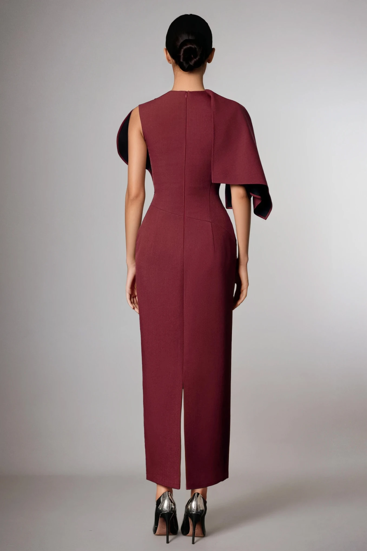 Deirdre Ruch Shawl Maxi Dress