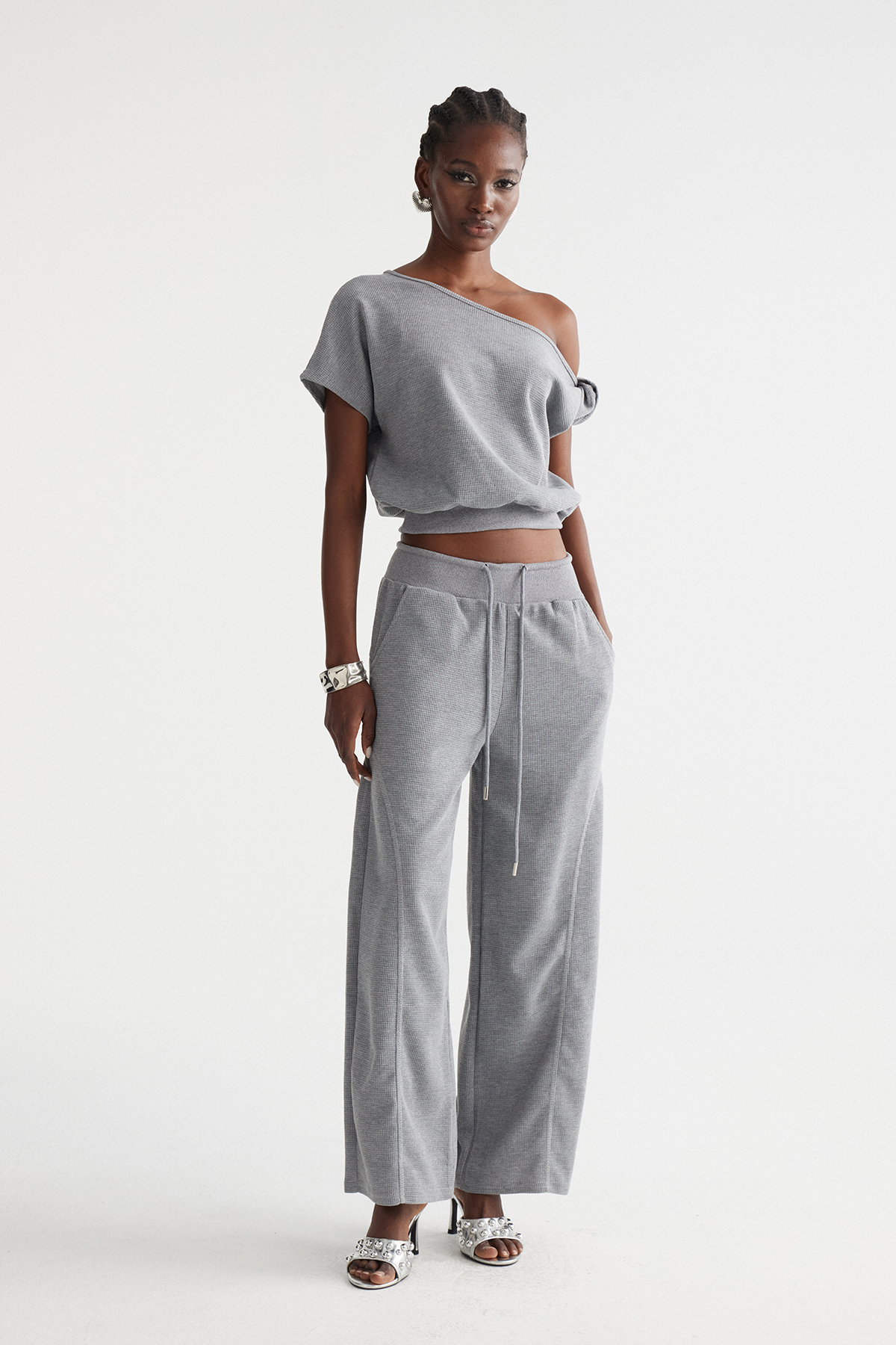 Delicia One Shoulder Pants Set