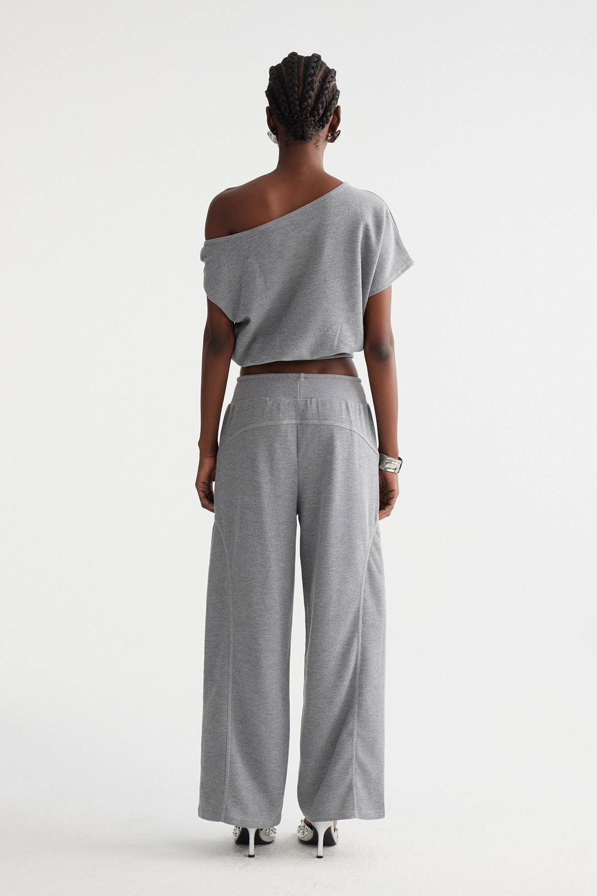Delicia One Shoulder Pants Set