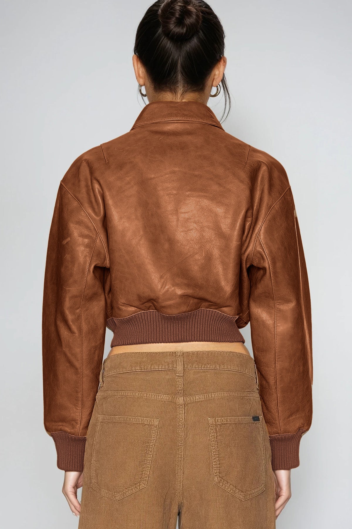 Demon Crop Leather Jacket
