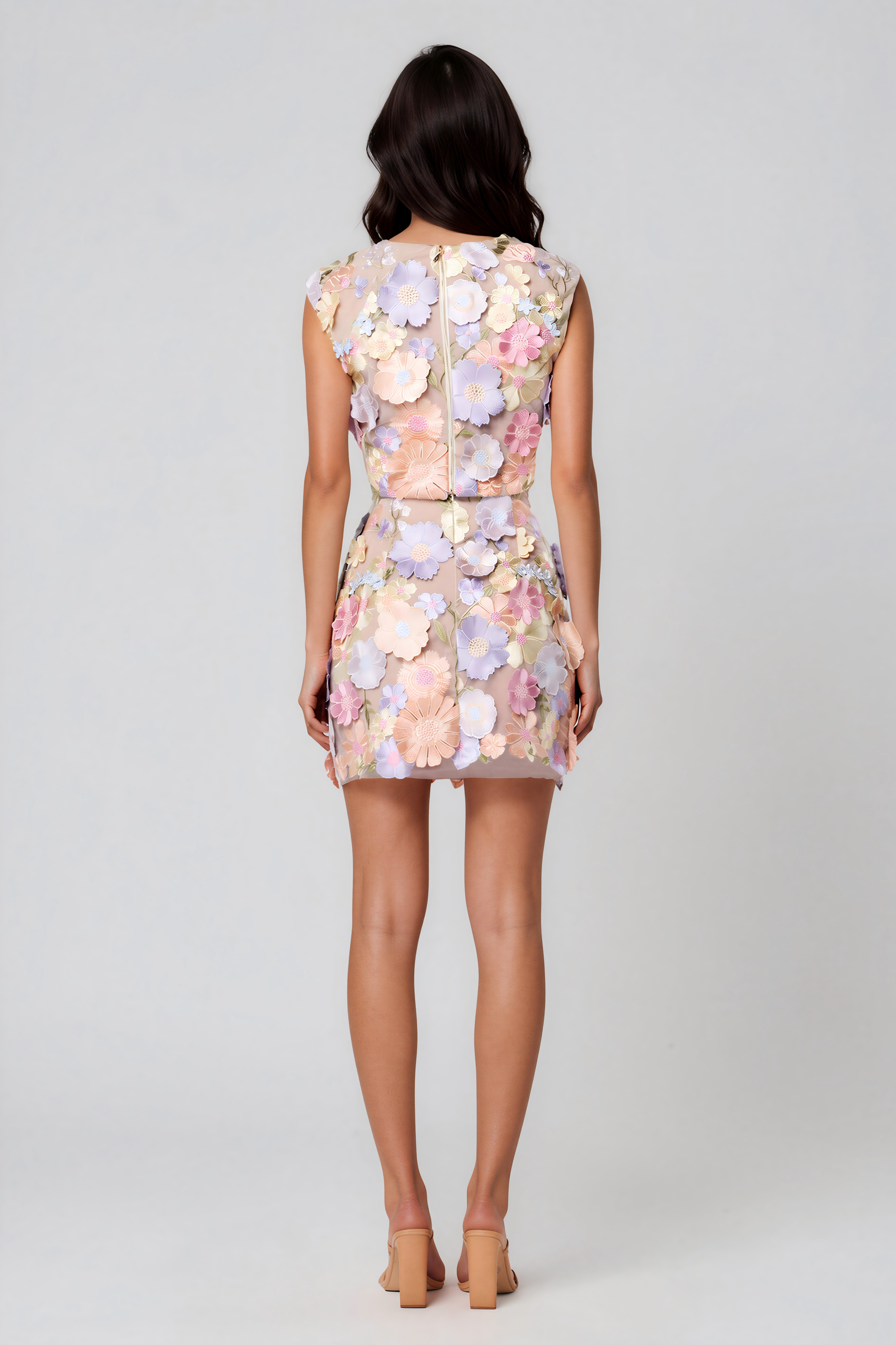 Denica Sleeveless Flower Skirt Set