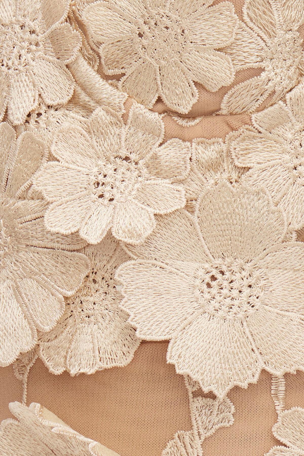 Denica Strapless Flower Maxi Dress