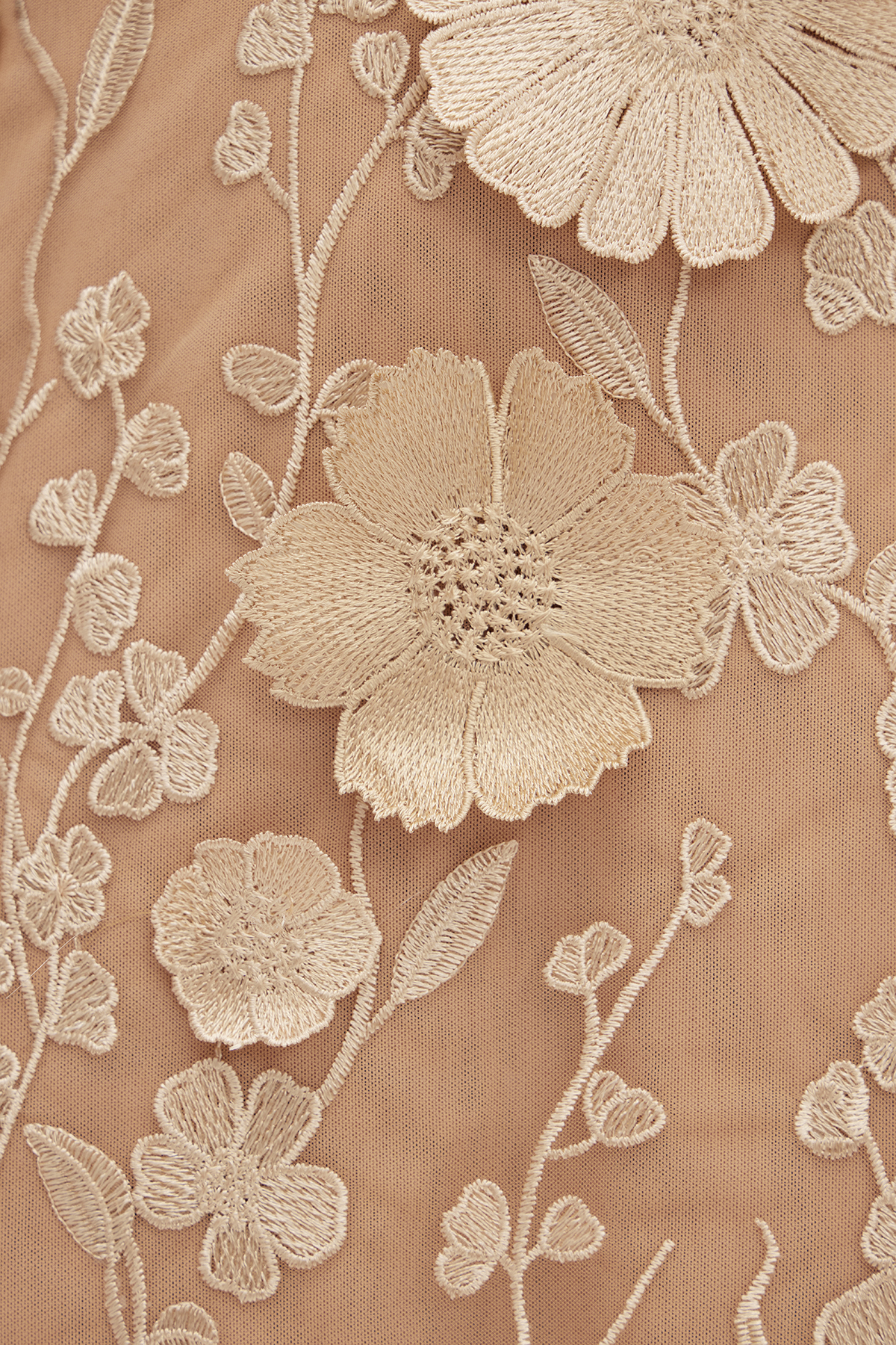 Denica Strapless Flower Maxi Dress