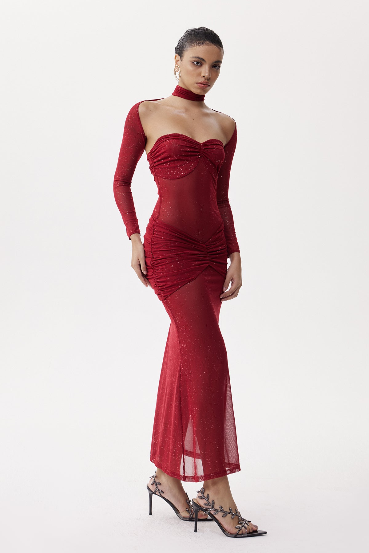 Deonne Ruch Glitter Maxi Dress