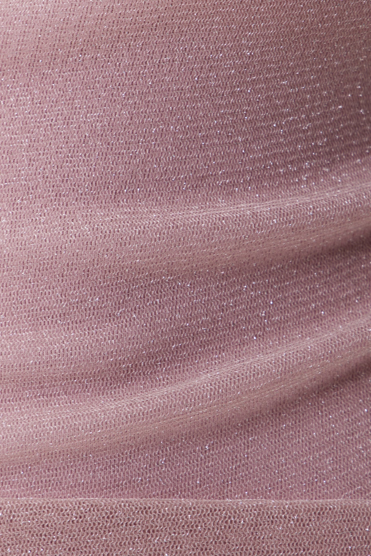 Desideria Cowl Neck Glitter Ruch Top In Pink