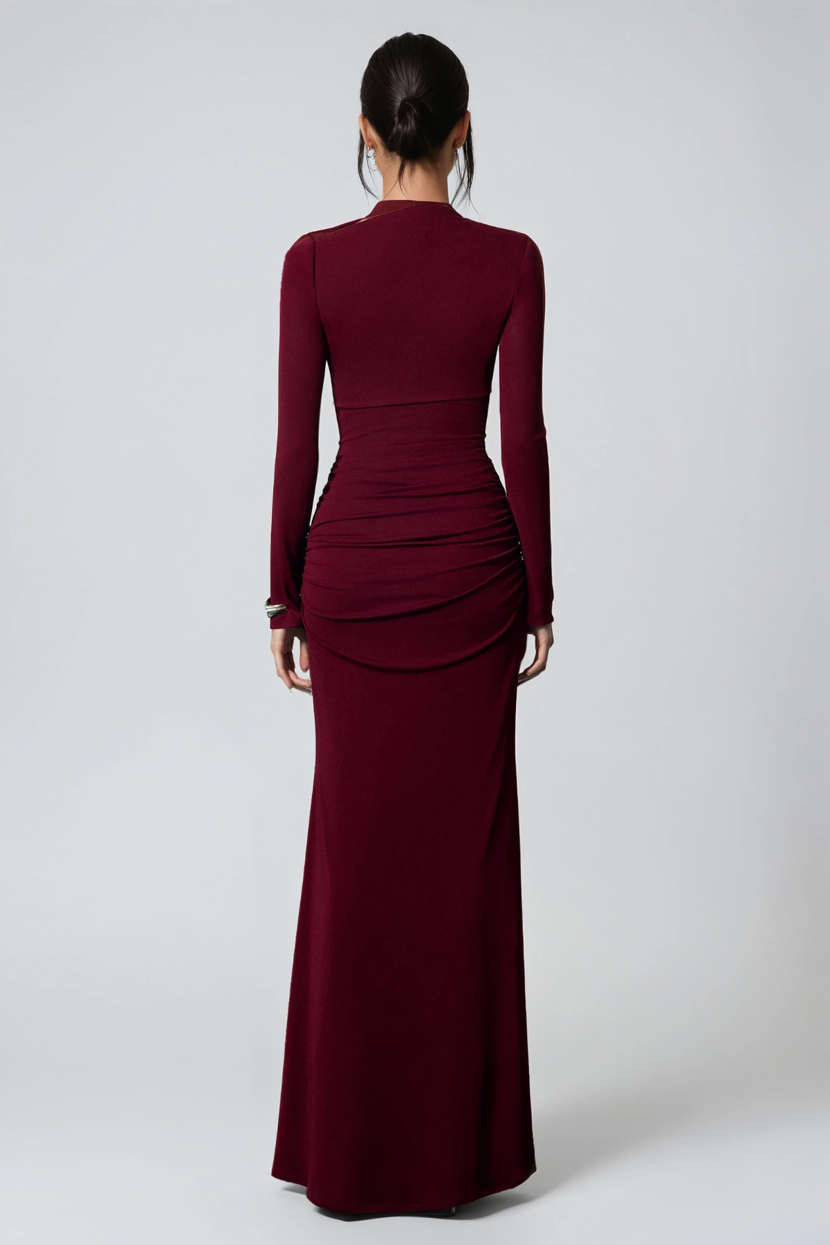 Desislav Asymmetric Bow Maxi Dress