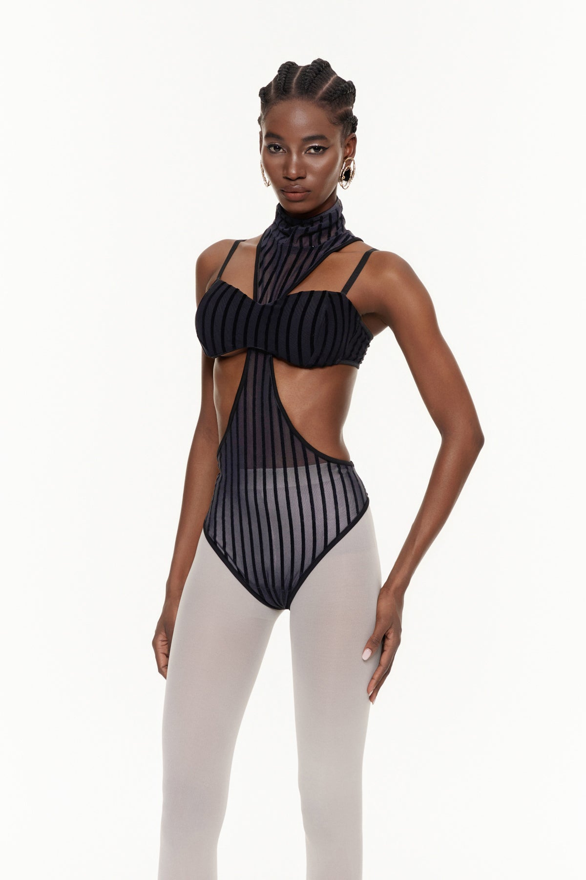 Devan Mesh Cutout Bodysuit