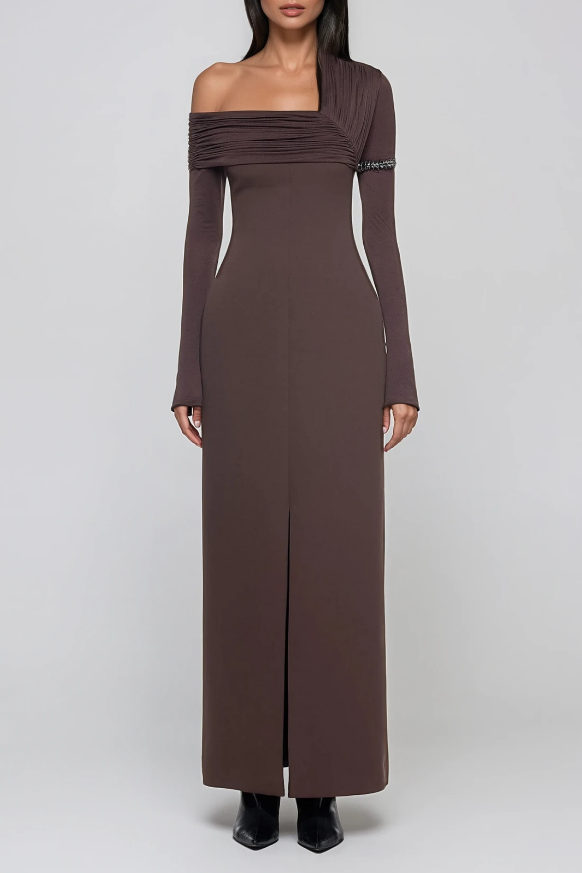 Dhruv Ruch One Shoulder Maxi Dress