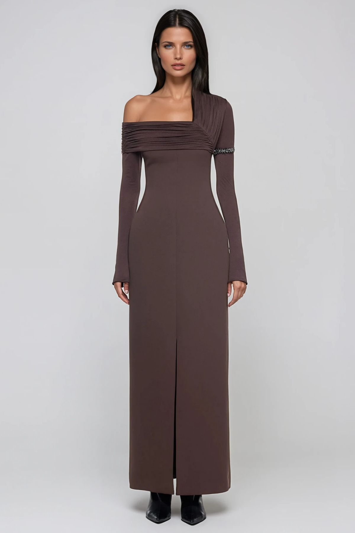 Dhruv Ruch One Shoulder Maxi Dress