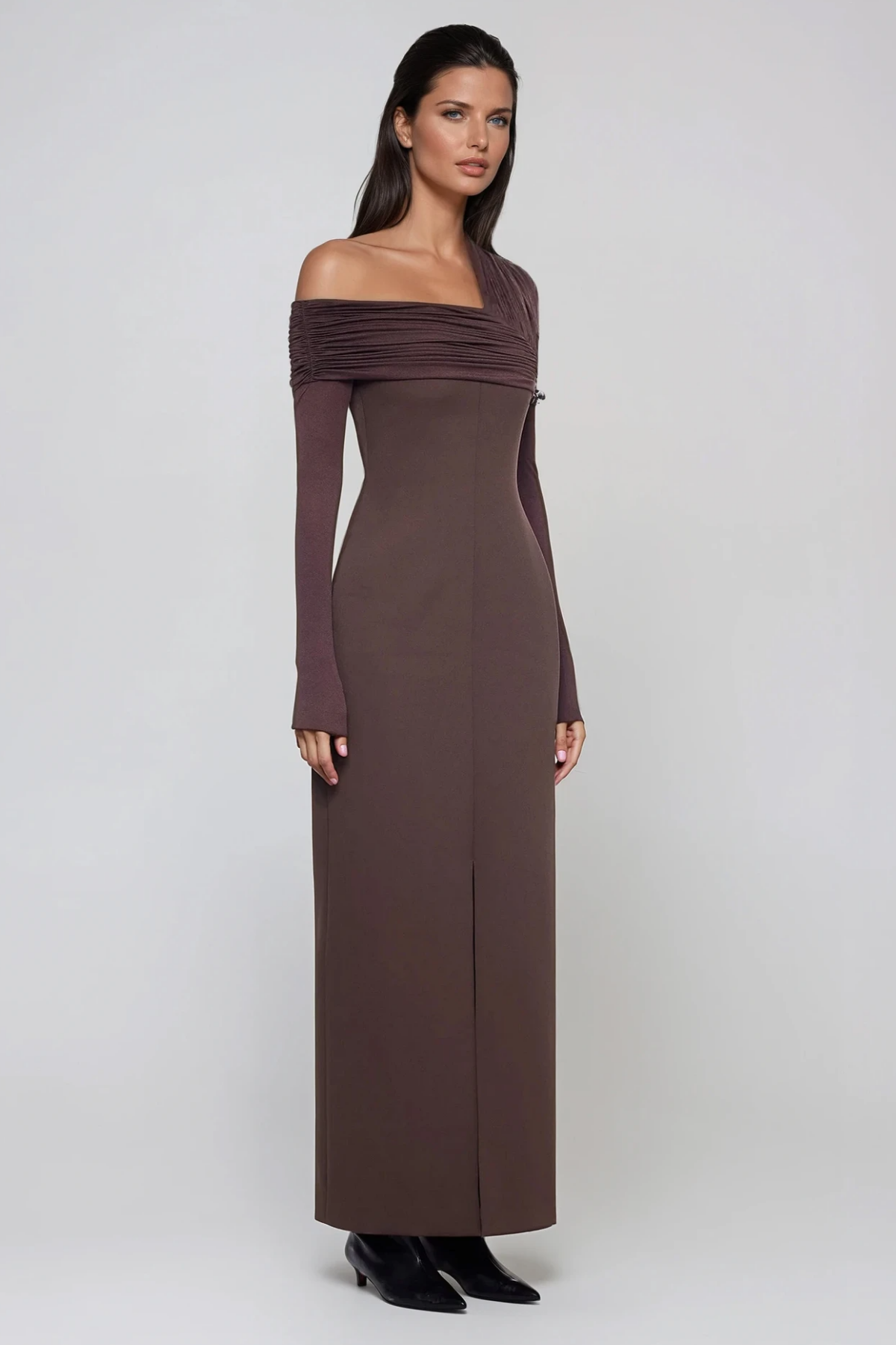 Dhruv Ruch One Shoulder Maxi Dress