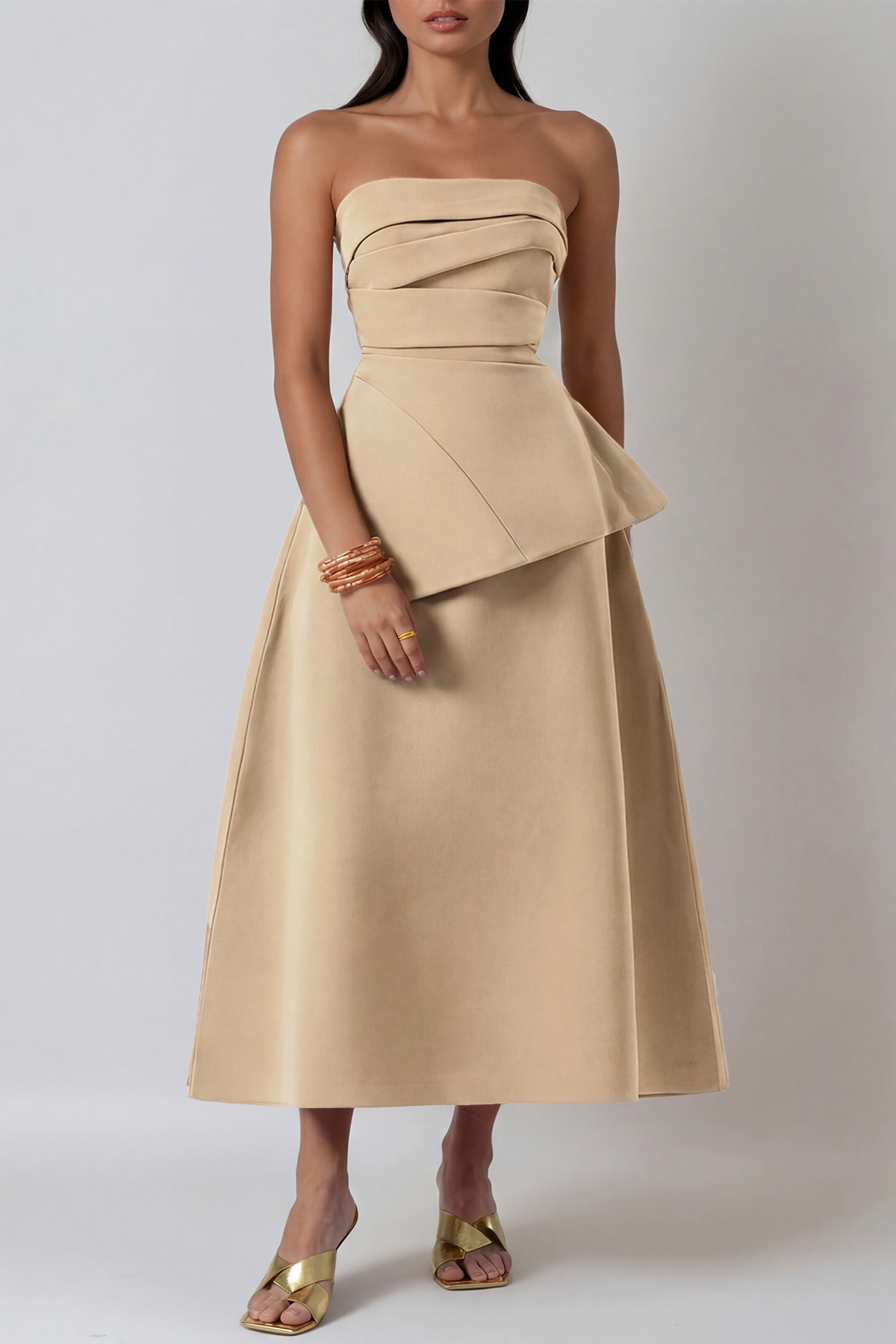 Diarmaid Strapless Ruch Skirt Set