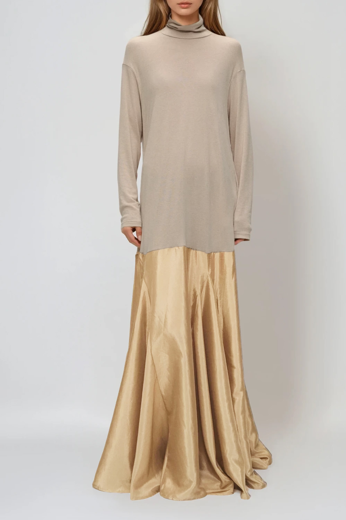 Dilnoza Deconstruct Flared Maxi Dress