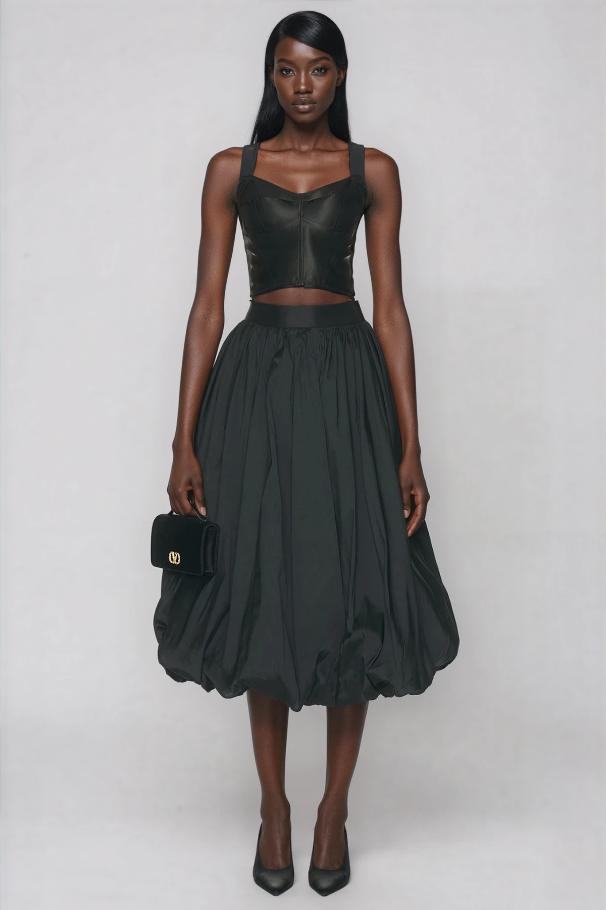 Dionysius Ruch Bubble Midi Skirt