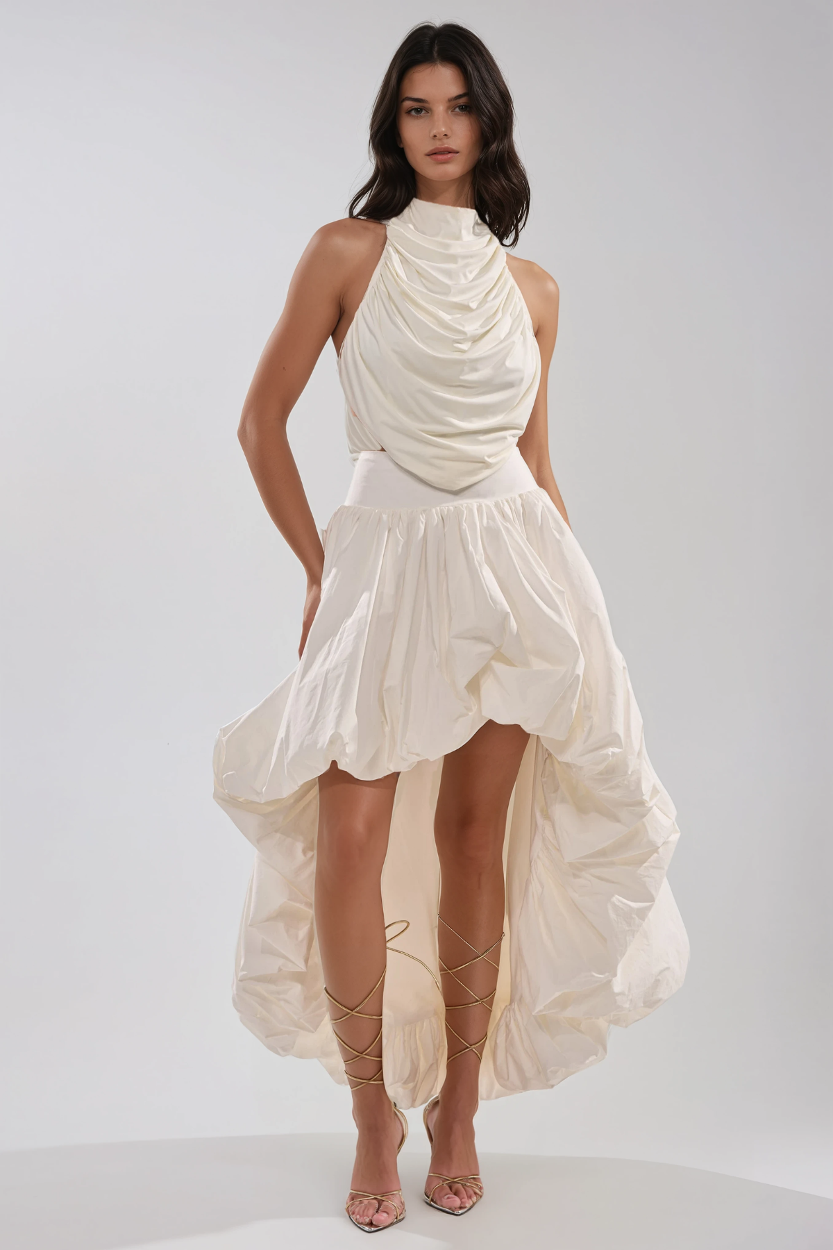 Dionysius Ruch High Low Skirt Set