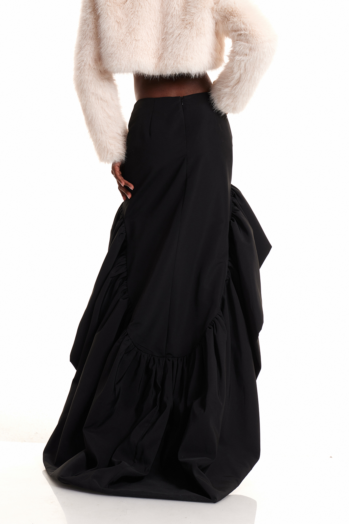 Dionysius Ruffle High Low Skirt