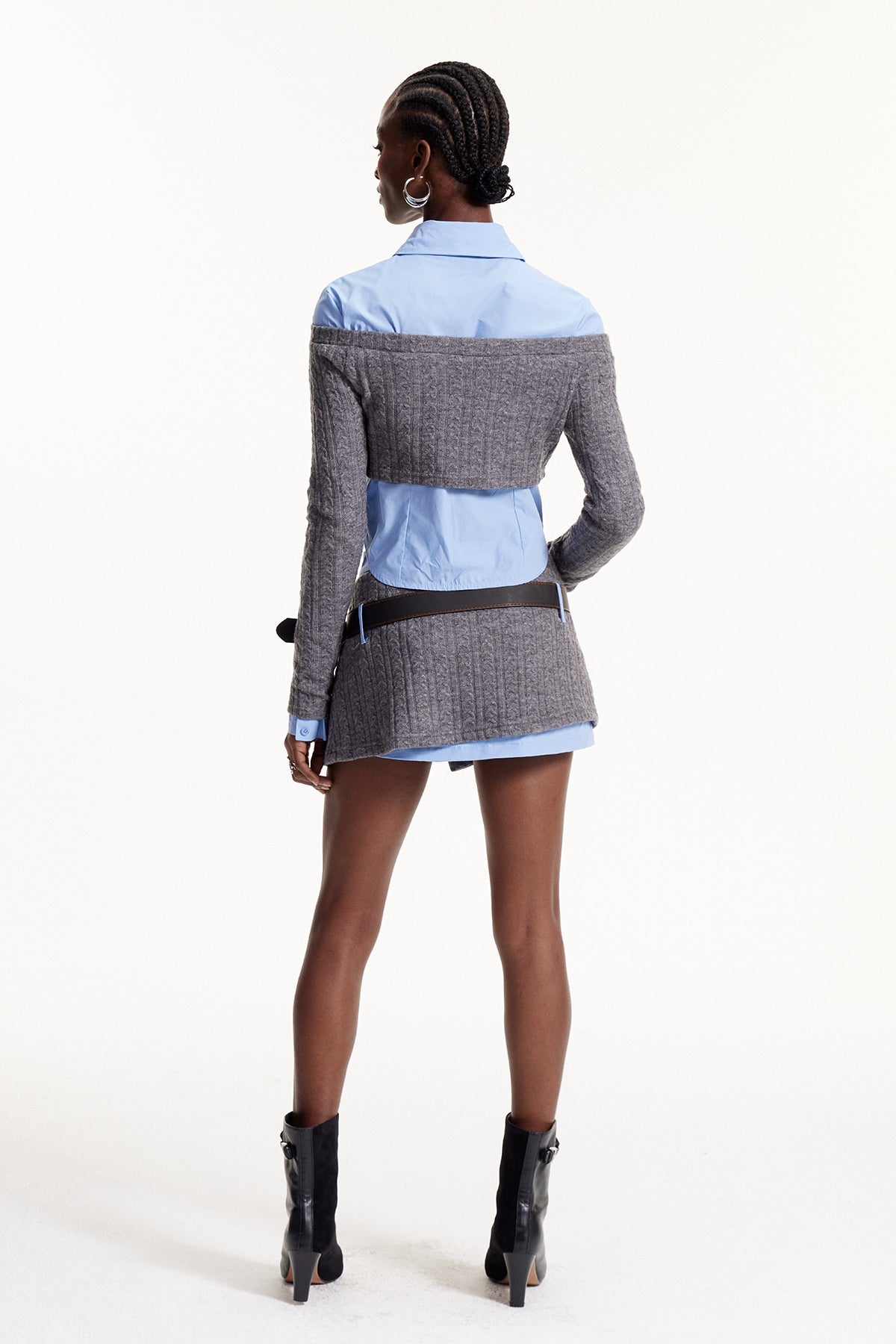 Dipak Deconstruct Knit Skirt Set