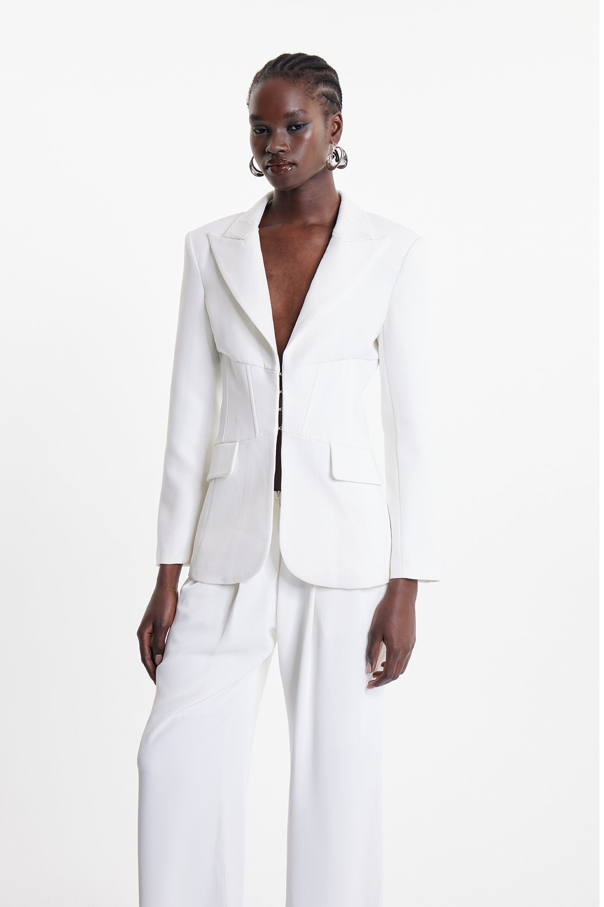 Dipika Floral Lace Blazer