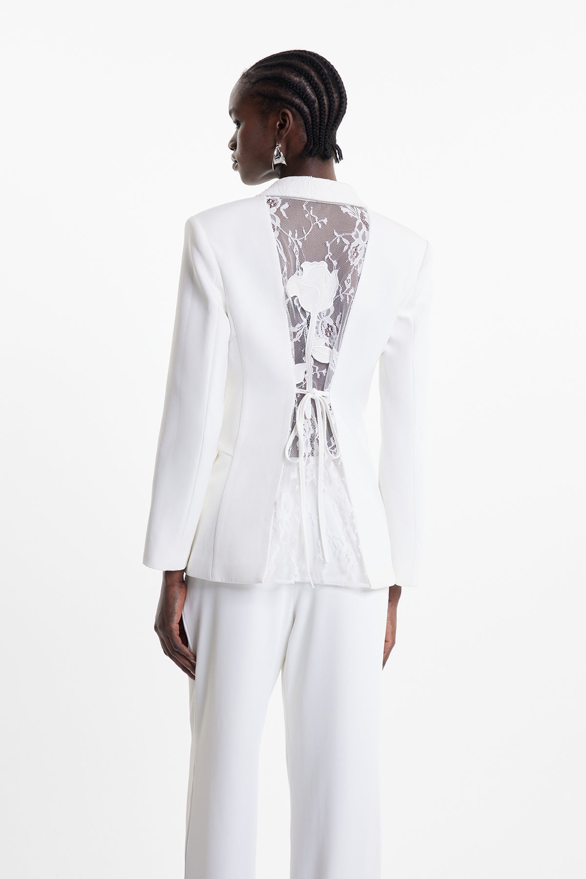 Dipika Floral Lace Blazer