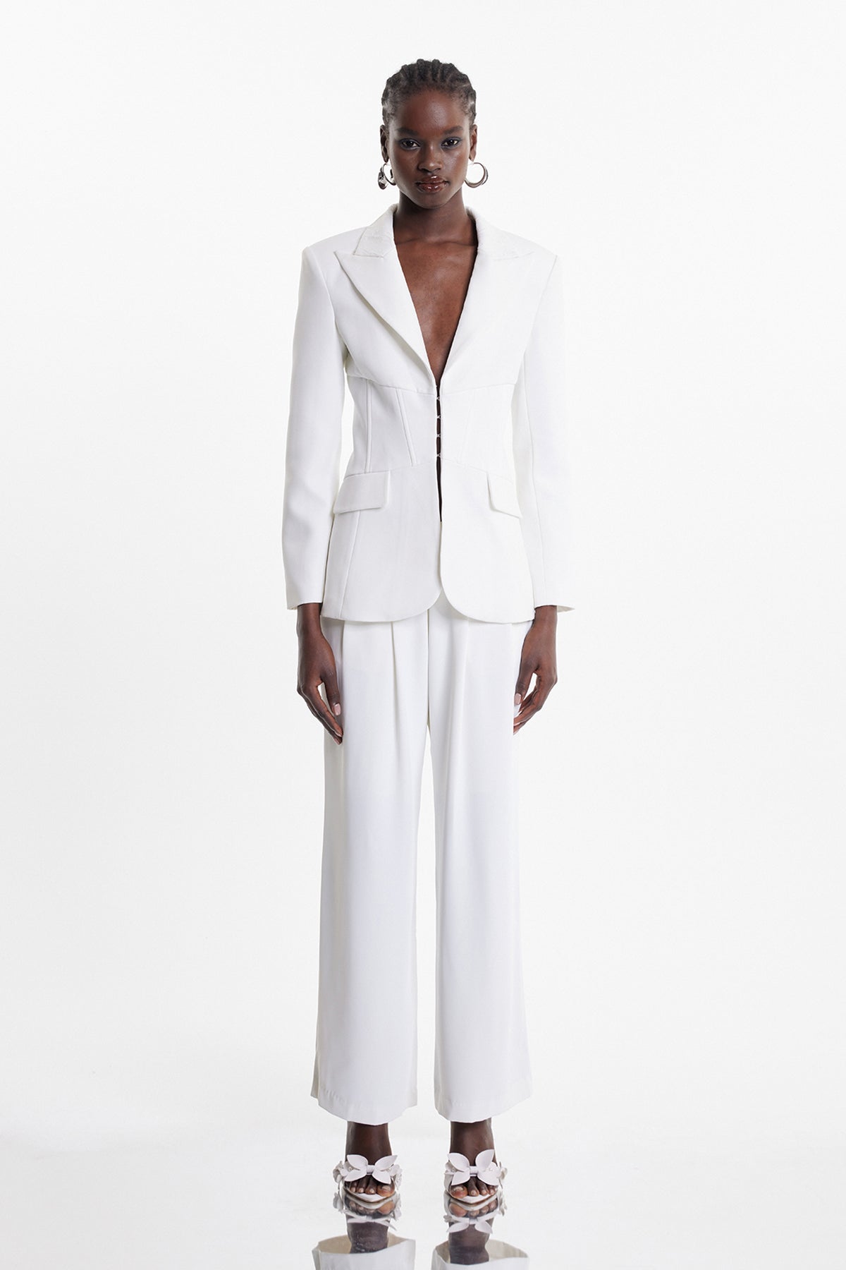 Dipika Floral Lace Blazer