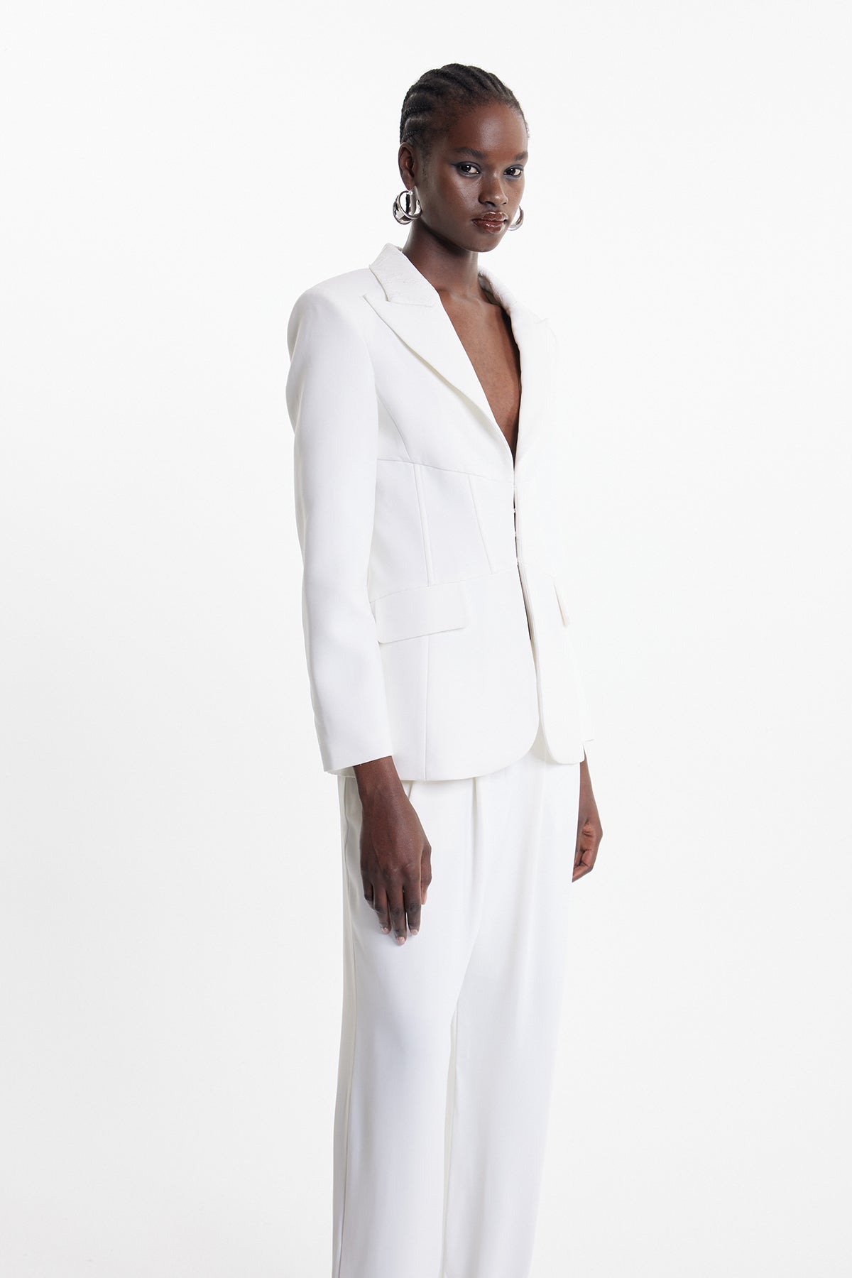 Dipika Floral Lace Blazer