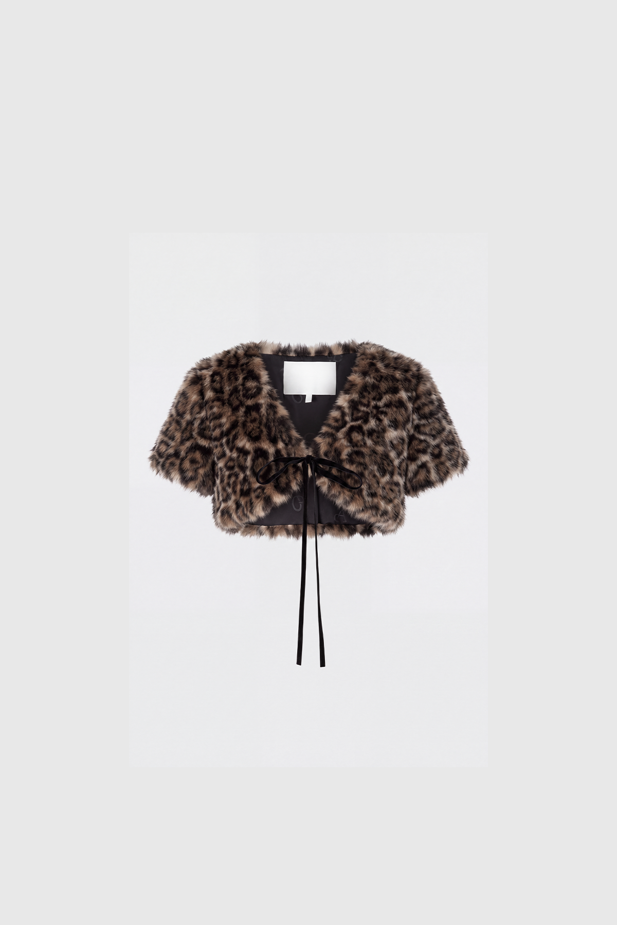 Djamel Leopard Faux Fur Jacket