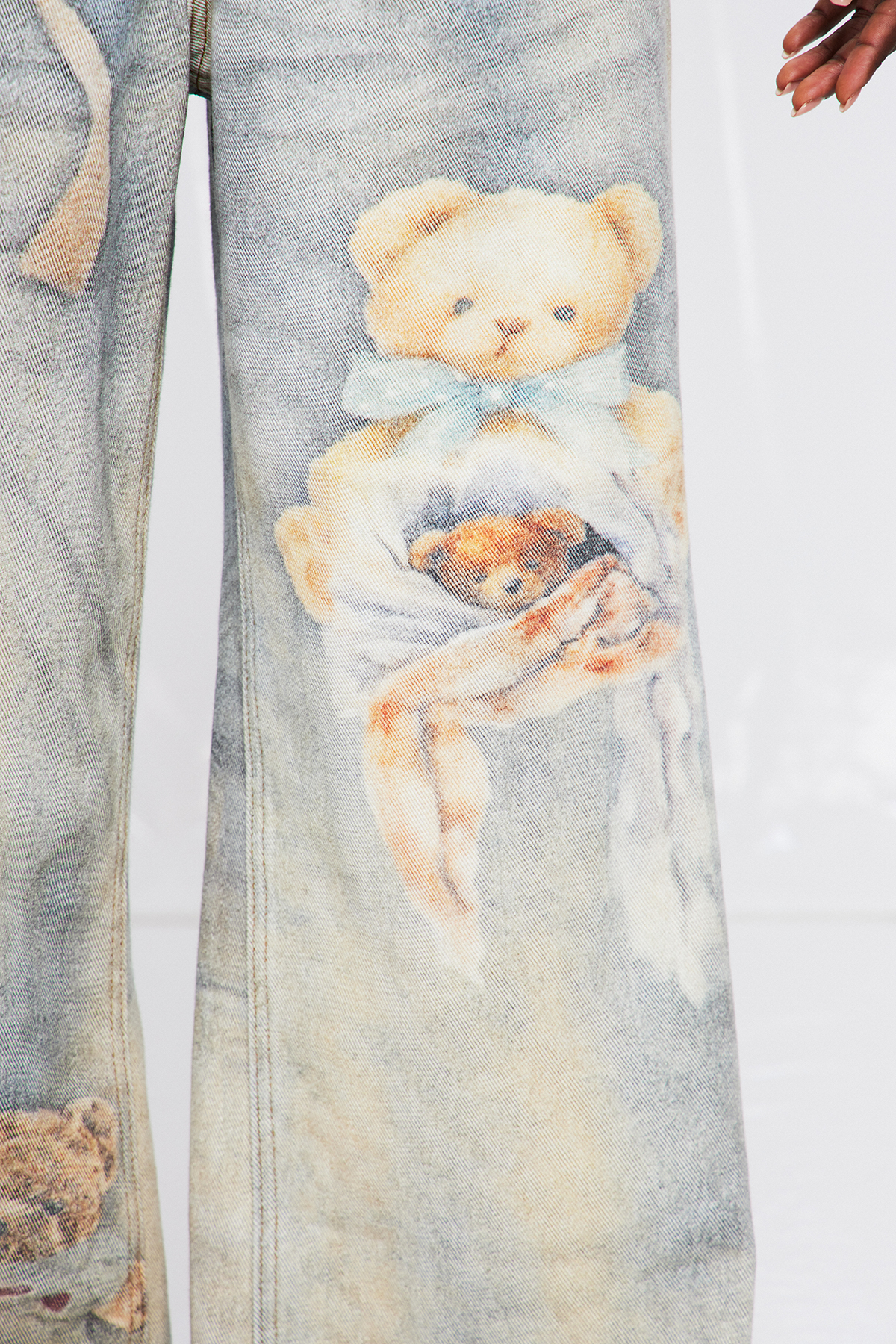 Dmitar Bow Print Jeans