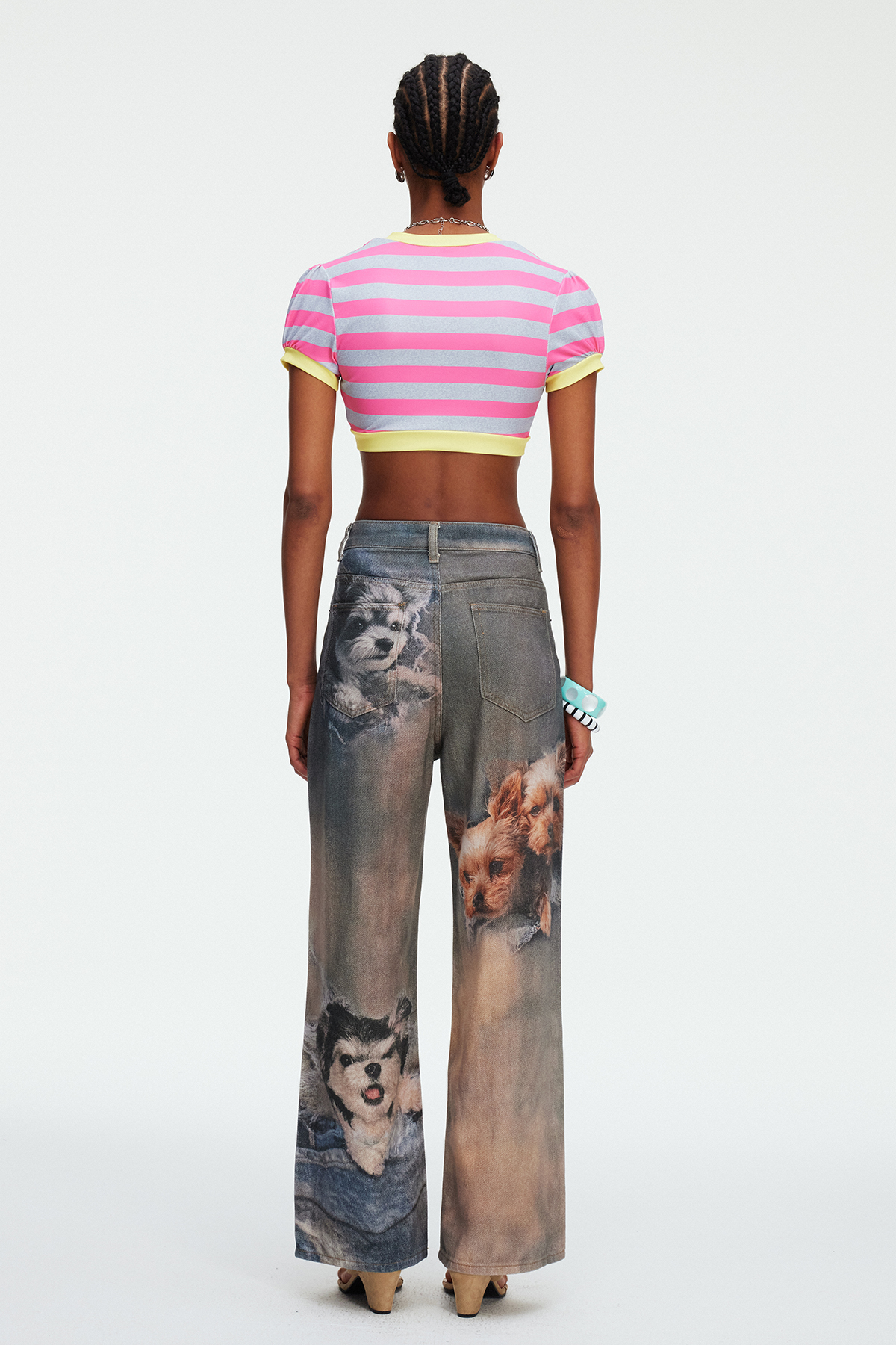 Dmitar Leopard Print Jeans
