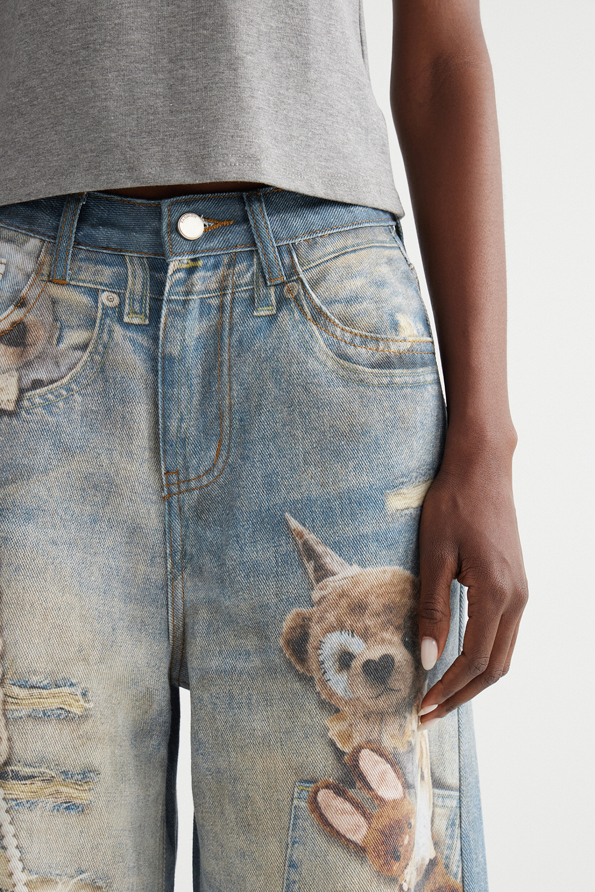 Dmitar Pearl Print Jeans