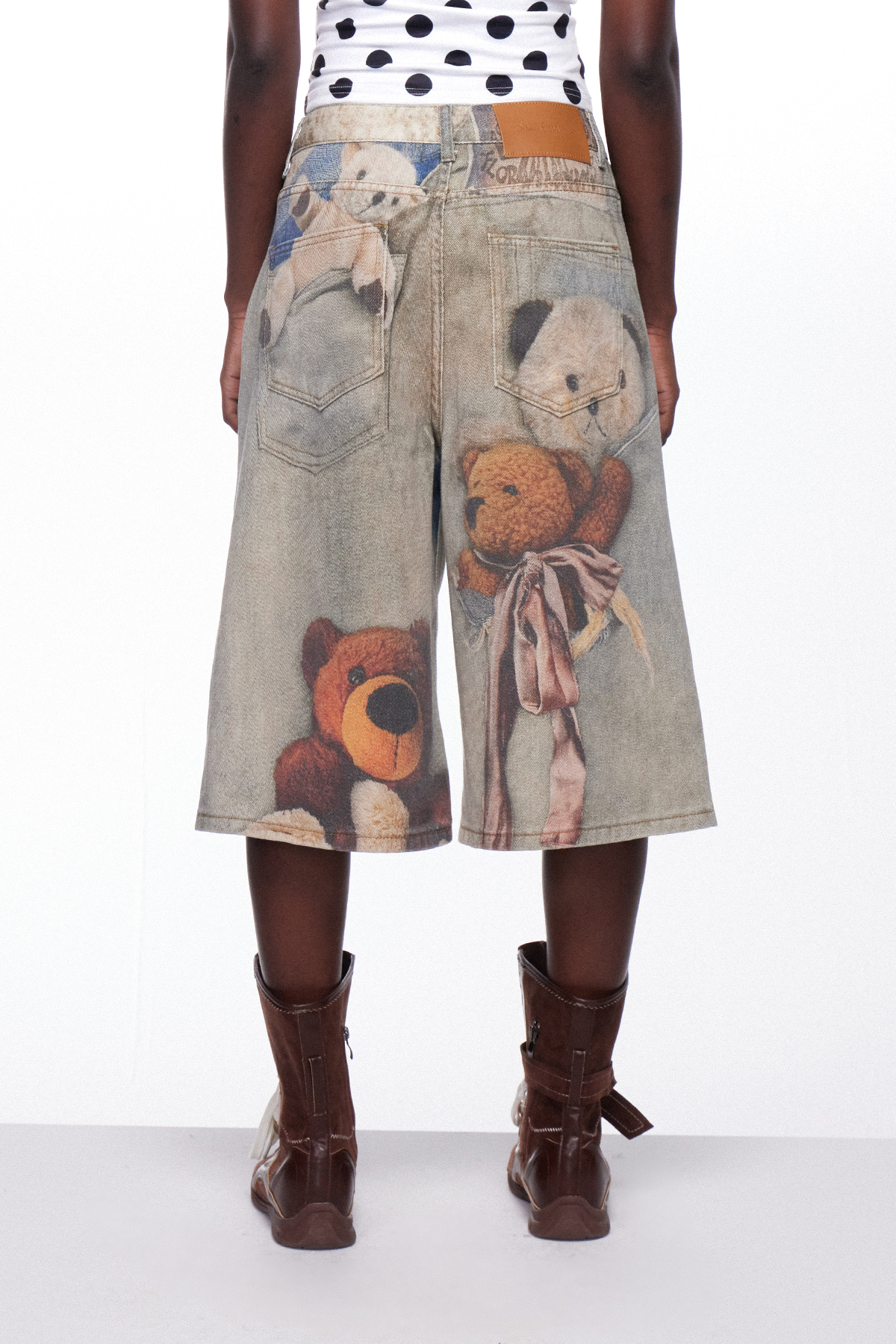 Dmitar Print Capri Jeans