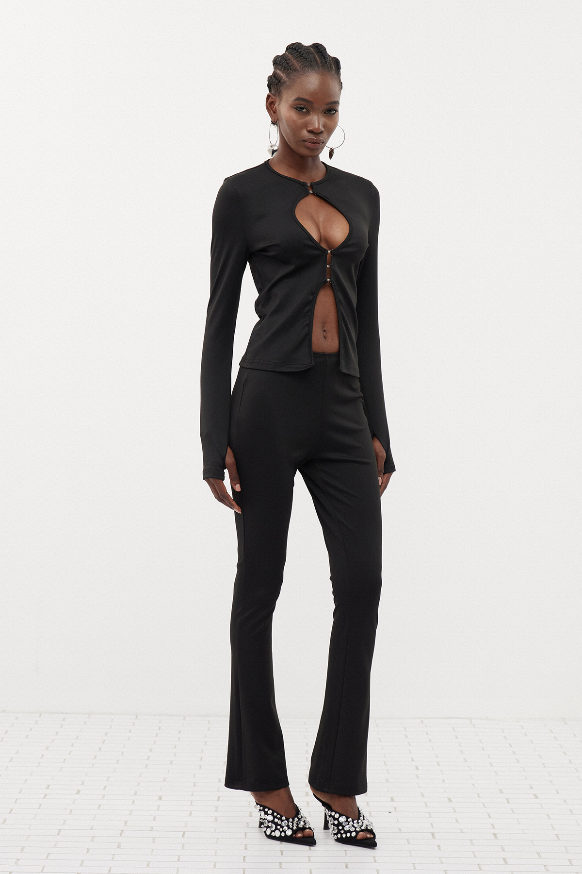 Dobromila Bodycon Cutout Pants Set