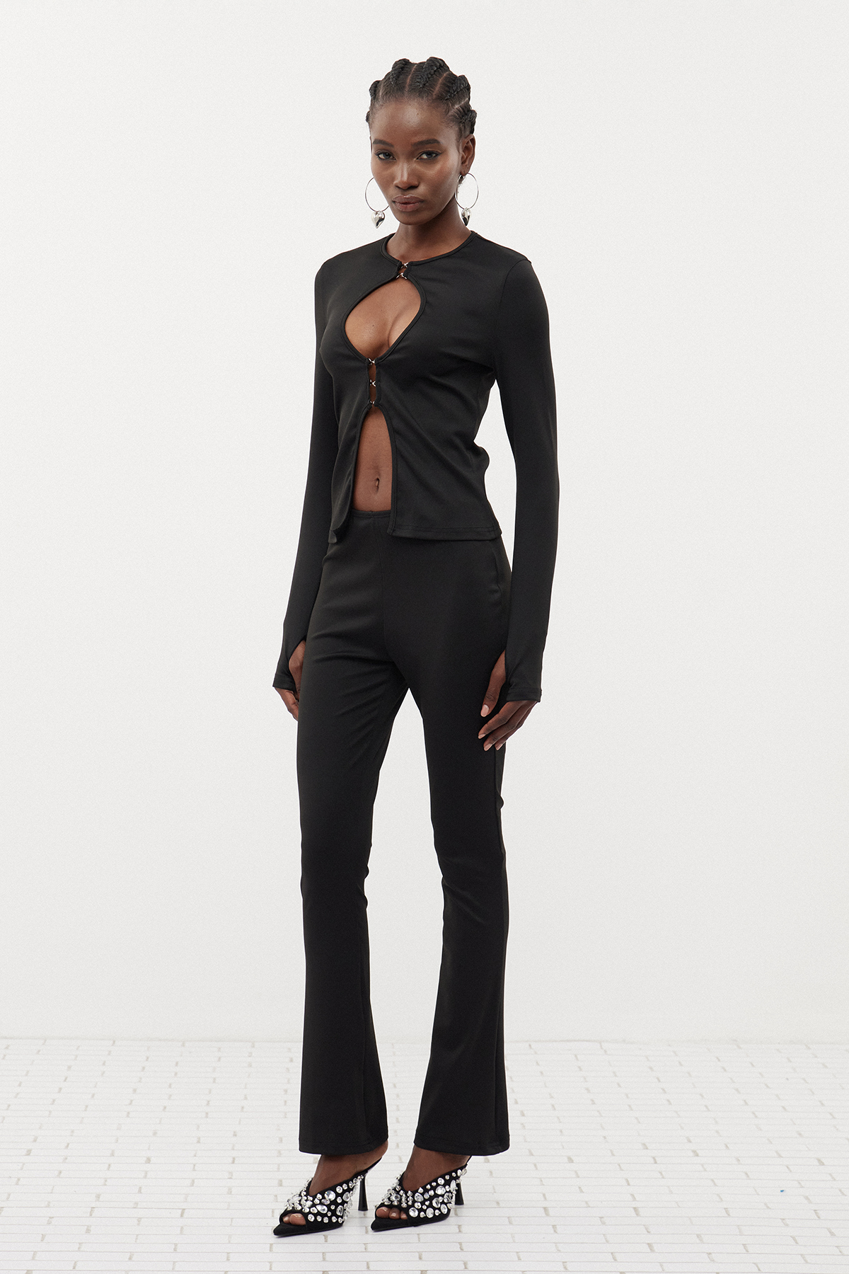 Dobromila Bodycon Cutout Pants Set