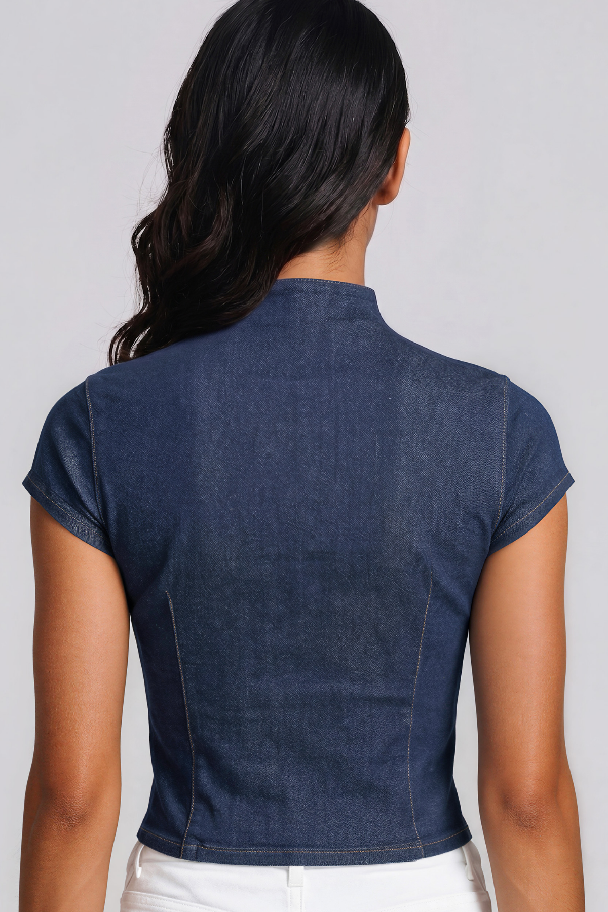 Dobromila Hook Denim Top