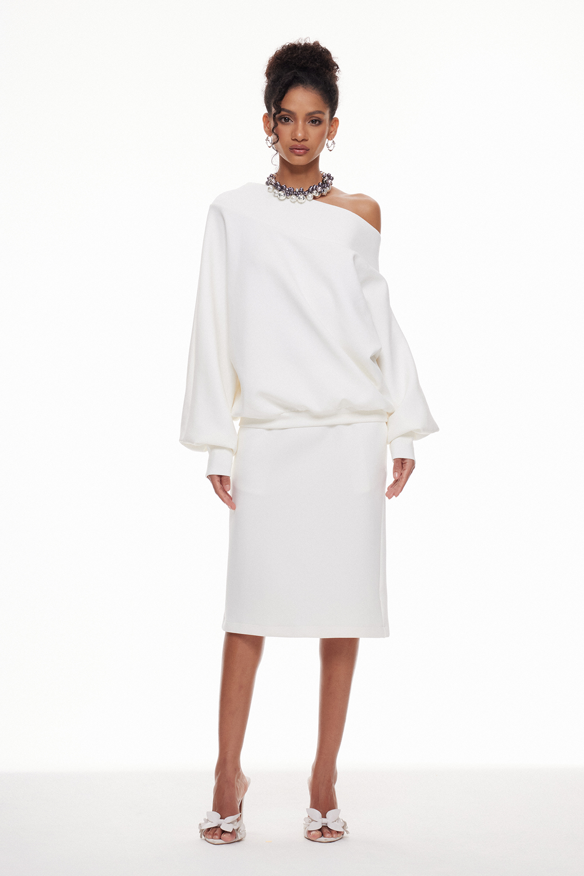 Dominic One Shoulder Skirt Set